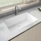 Ruvati 30"x18" Granite Composite Undermount Sgl Bowl Kitchen Sink, Wht RVG2030WH - alternate 1
